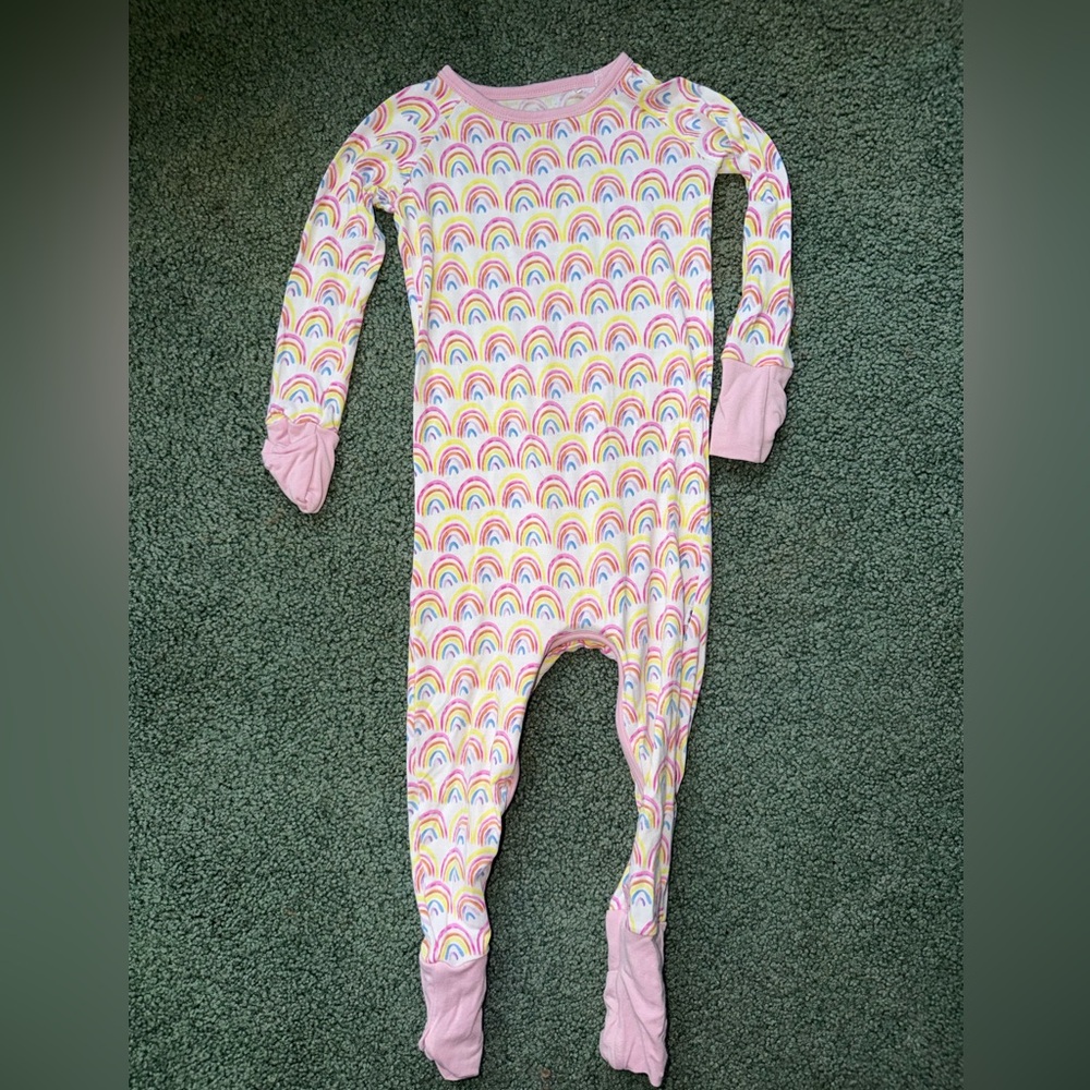 Little Sleepies Pastel Rainbow Kids Footie